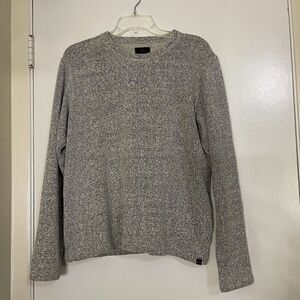 prAna Tweed ivory knit cotton blend pullover sweater size medium